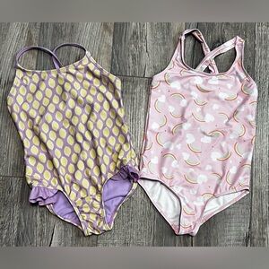 Set of Two Girls' Swimsuits.